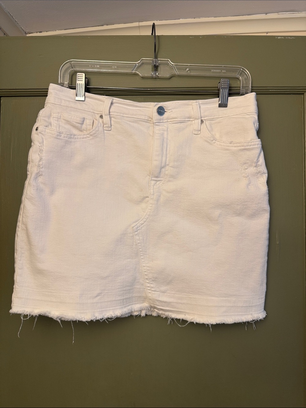 Sanctuary White Denim Mini Skirt